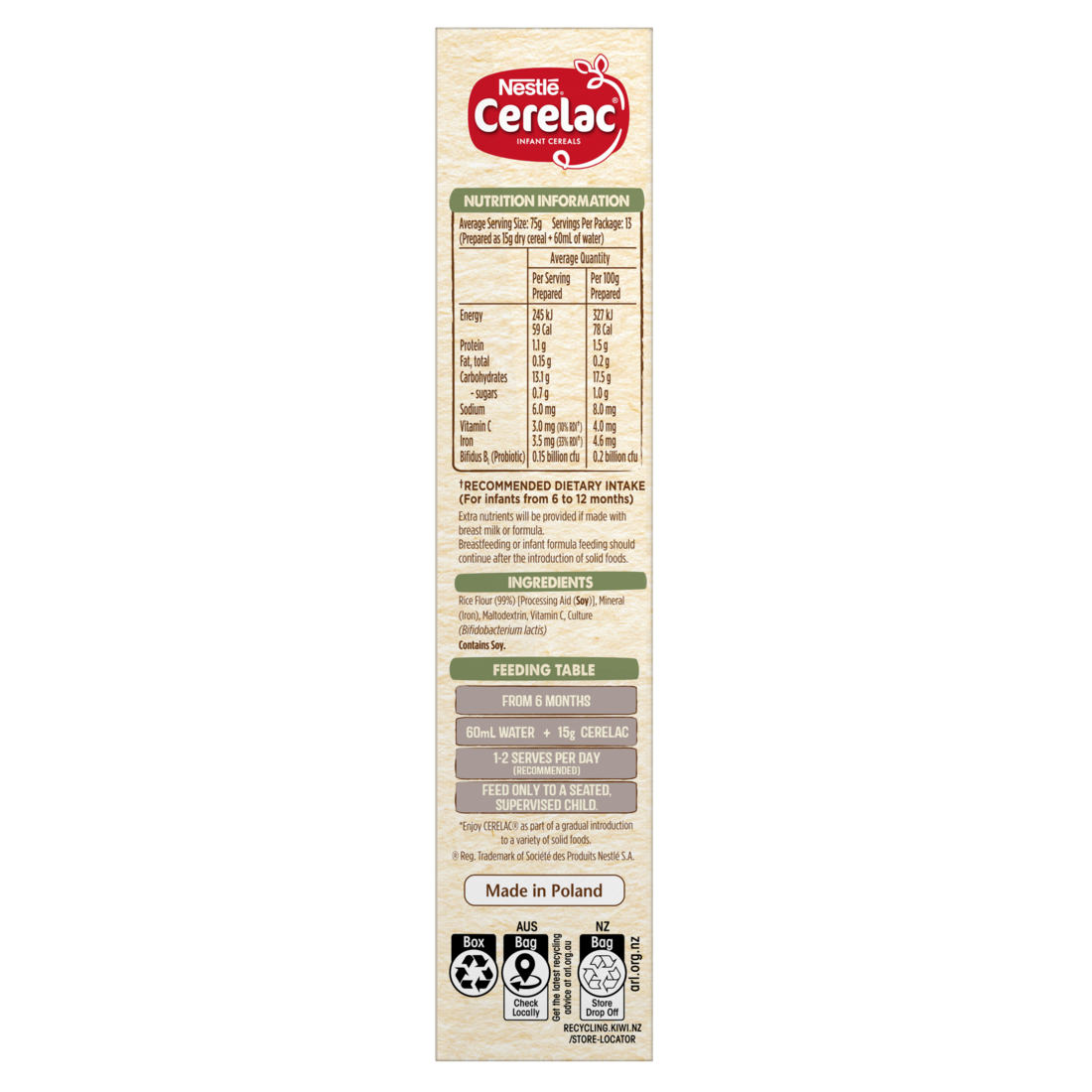 New Nestle Cerelac Baby Rice