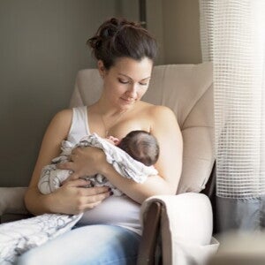 Mother breastfeeding her baby