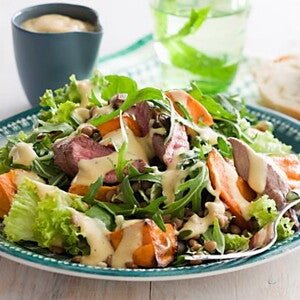 Warm Moroccan Lamb and Lentil Salad