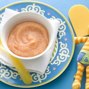 Strawberry and Apple Puree with Polenta